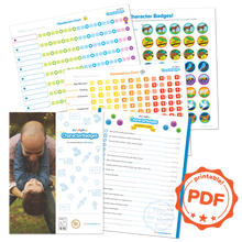 Load image into Gallery viewer, Printable Character Badges