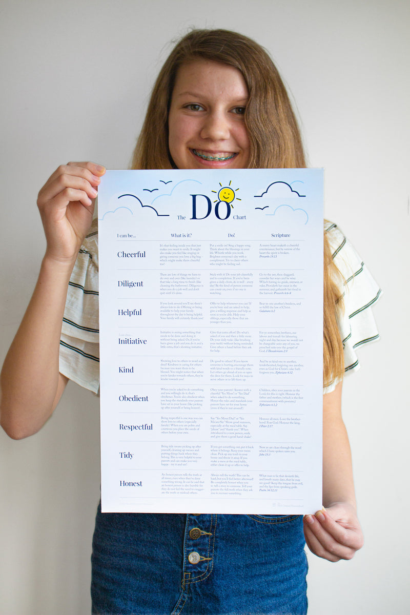 Do and Don't Chart Set – The Well Ordered Homeschool